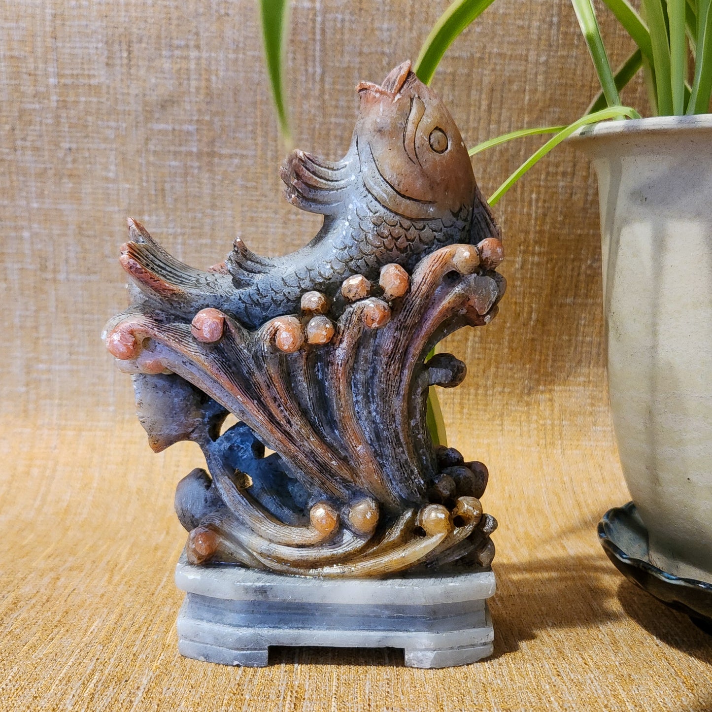 Soapstone Koi Fish