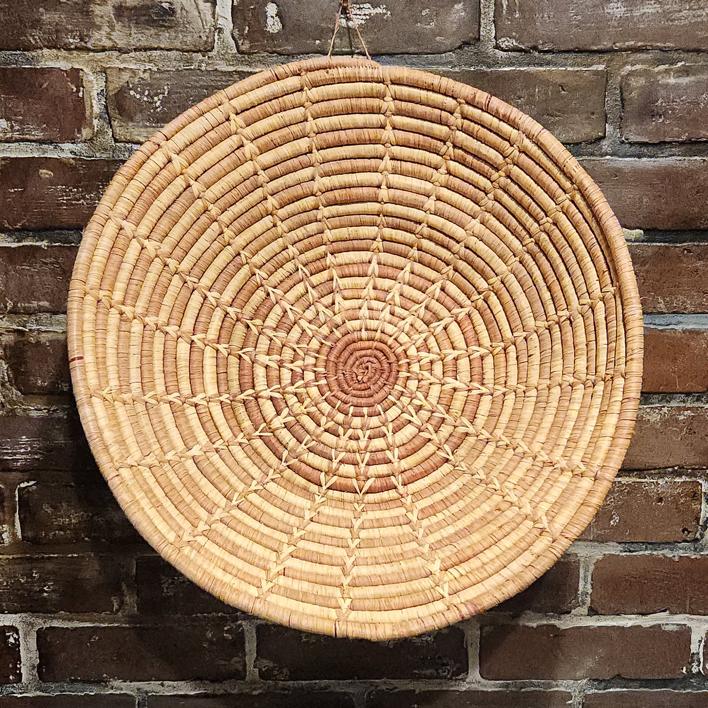 Large woven grass basket
