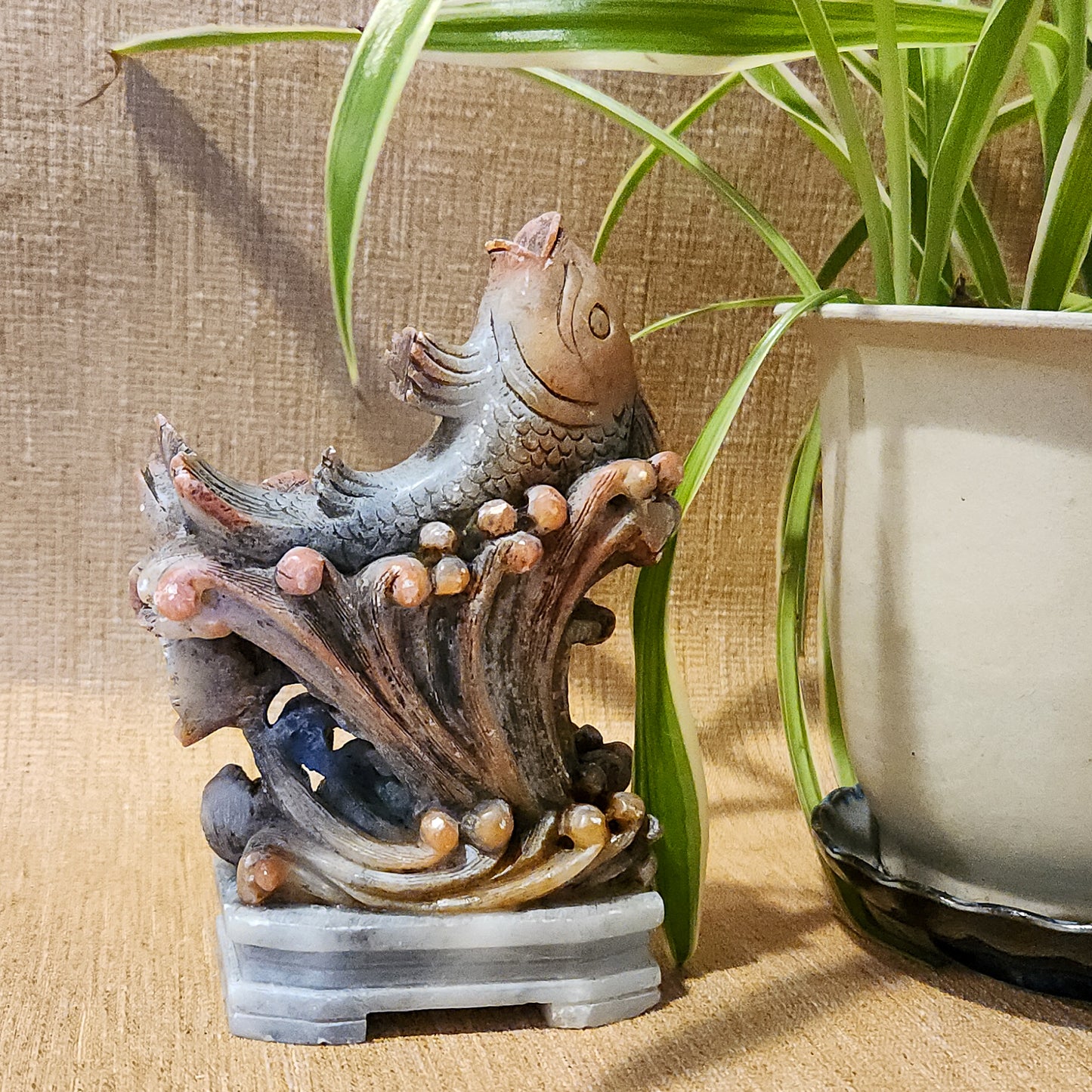 Soapstone Koi Fish