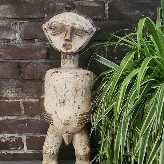 Vintage Ambete Reliquary Figure – Hand-Carved African Tribal Sculpture