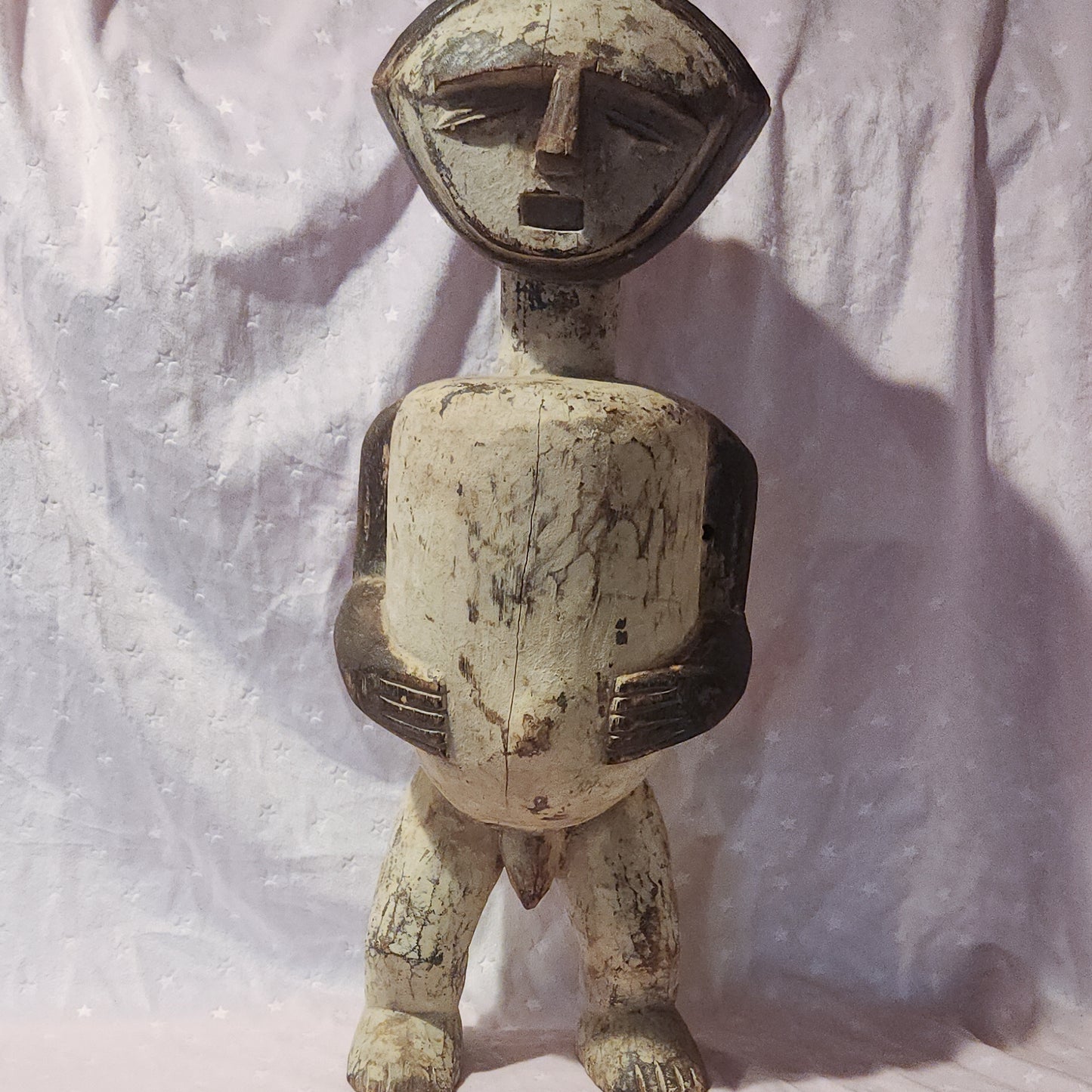 Vintage Ambete Reliquary Figure – Hand-Carved African Tribal Sculpture