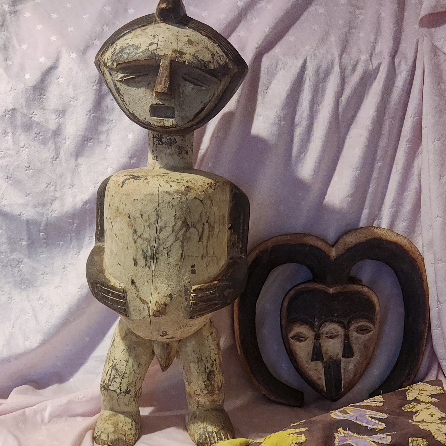 Vintage Ambete Reliquary Figure – Hand-Carved African Tribal Sculpture