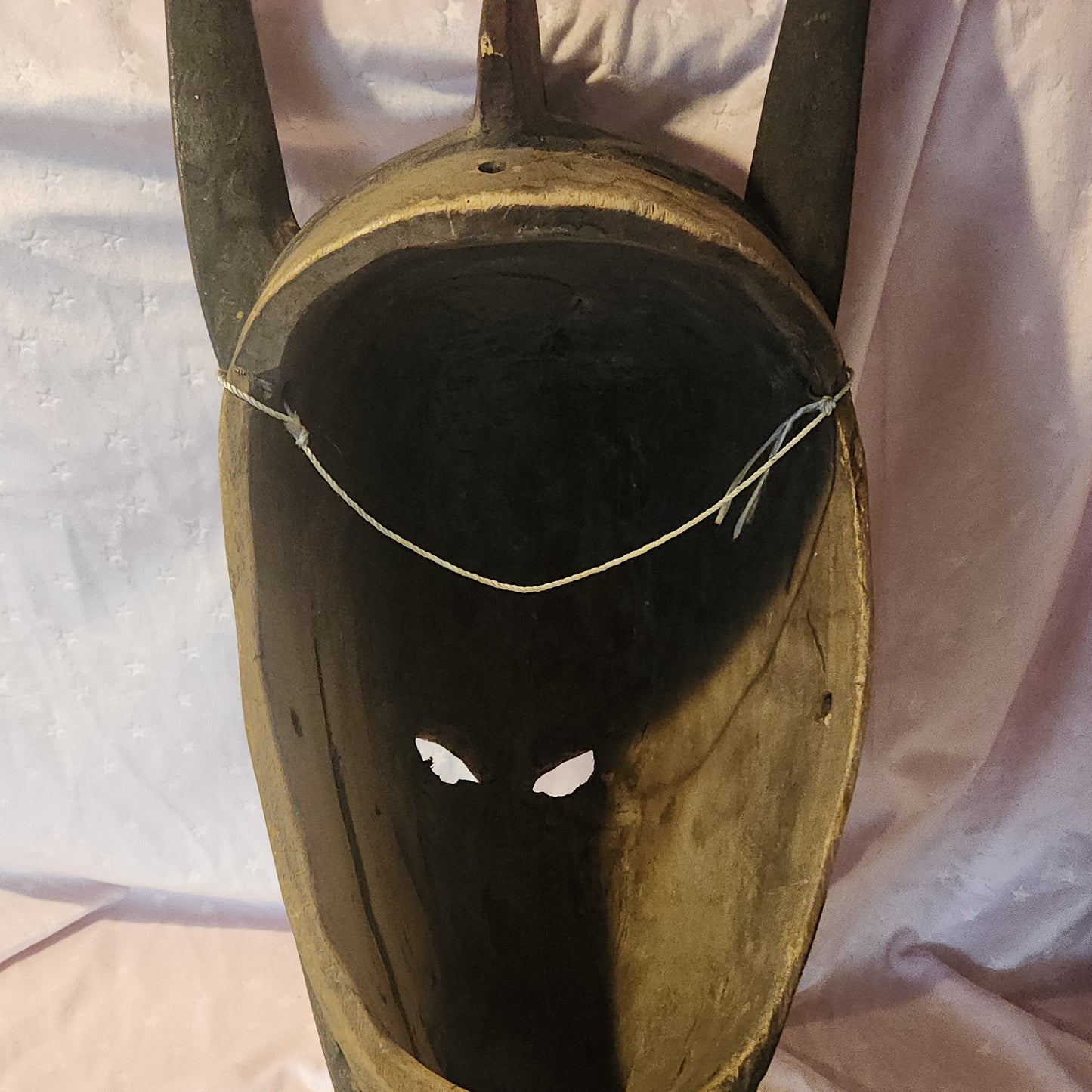Mid-20th Century Hand-Carved Bamana Hyena Mask From Mali