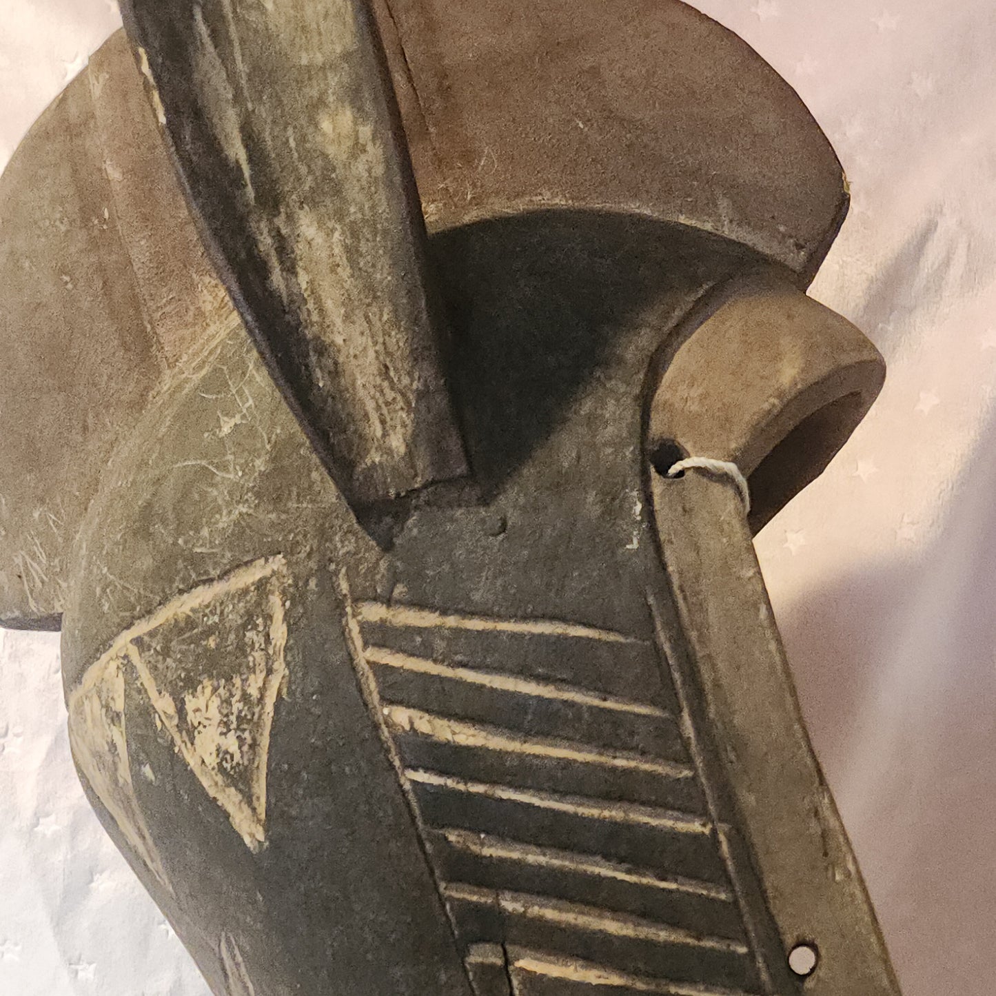 Mid-20th Century Hand-Carved Bamana Hyena Mask From Mali