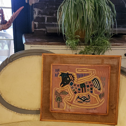 Rocking Horse Guna Mola Textile