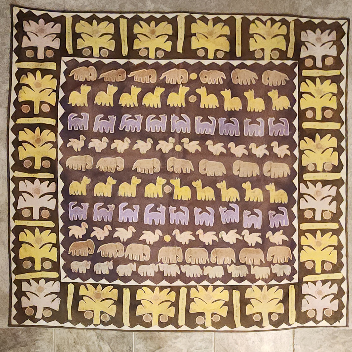 Hand Stitched Animal Applique Kanduri Cloth