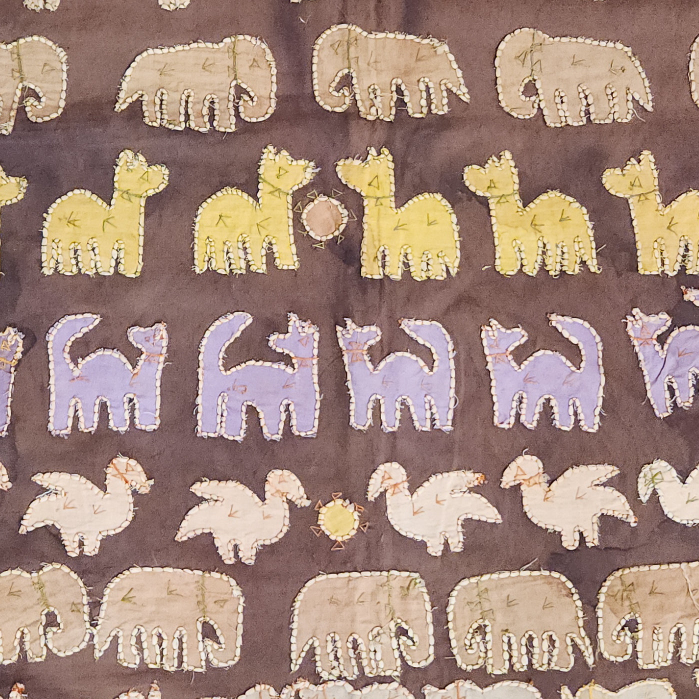 Hand Stitched Animal Applique Kanduri Cloth
