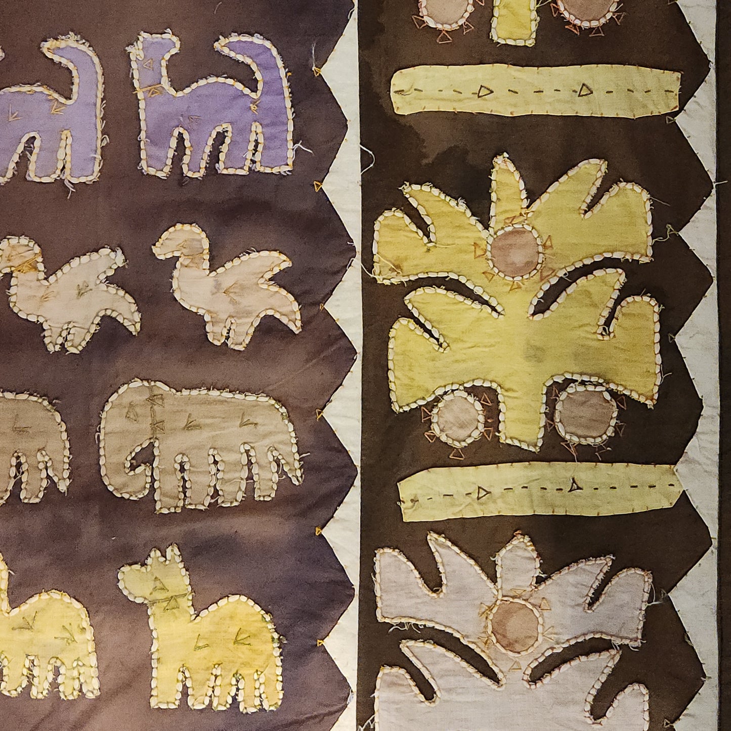 Hand Stitched Animal Applique Kanduri Cloth