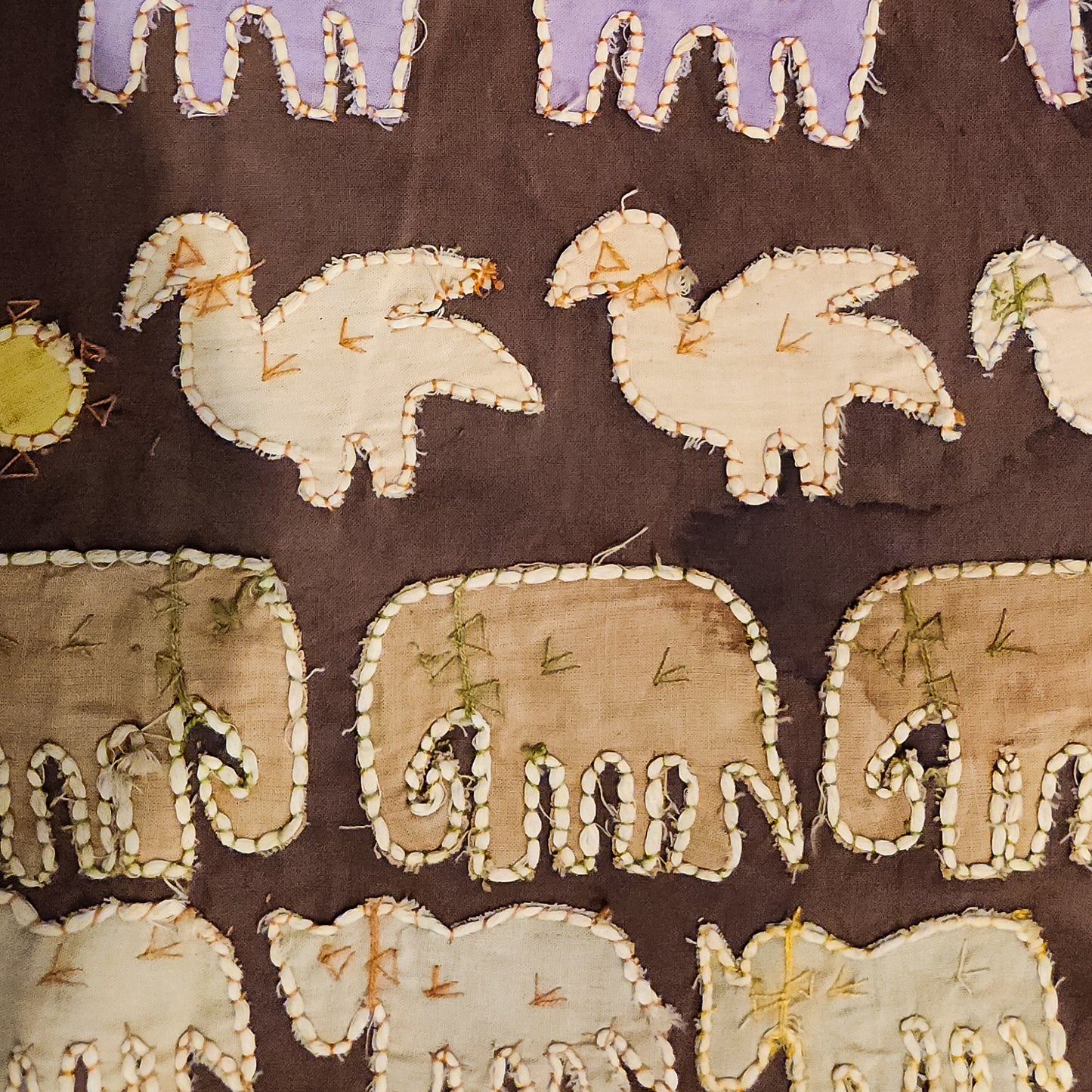 Hand Stitched Animal Applique Kanduri Cloth