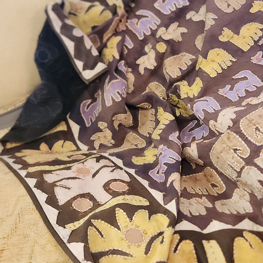 Hand Stitched Animal Applique Kanduri Cloth