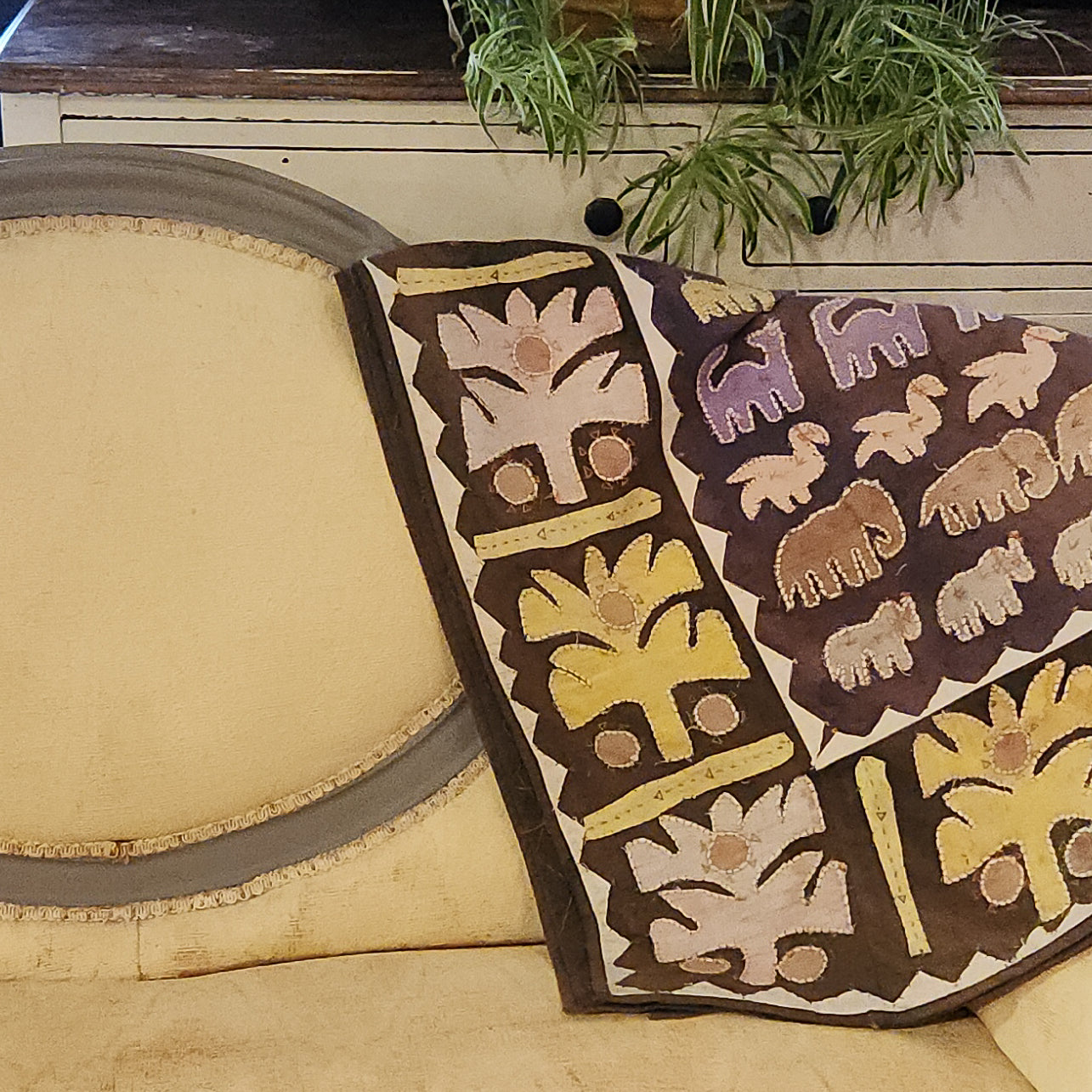 Hand Stitched Animal Applique Kanduri Cloth