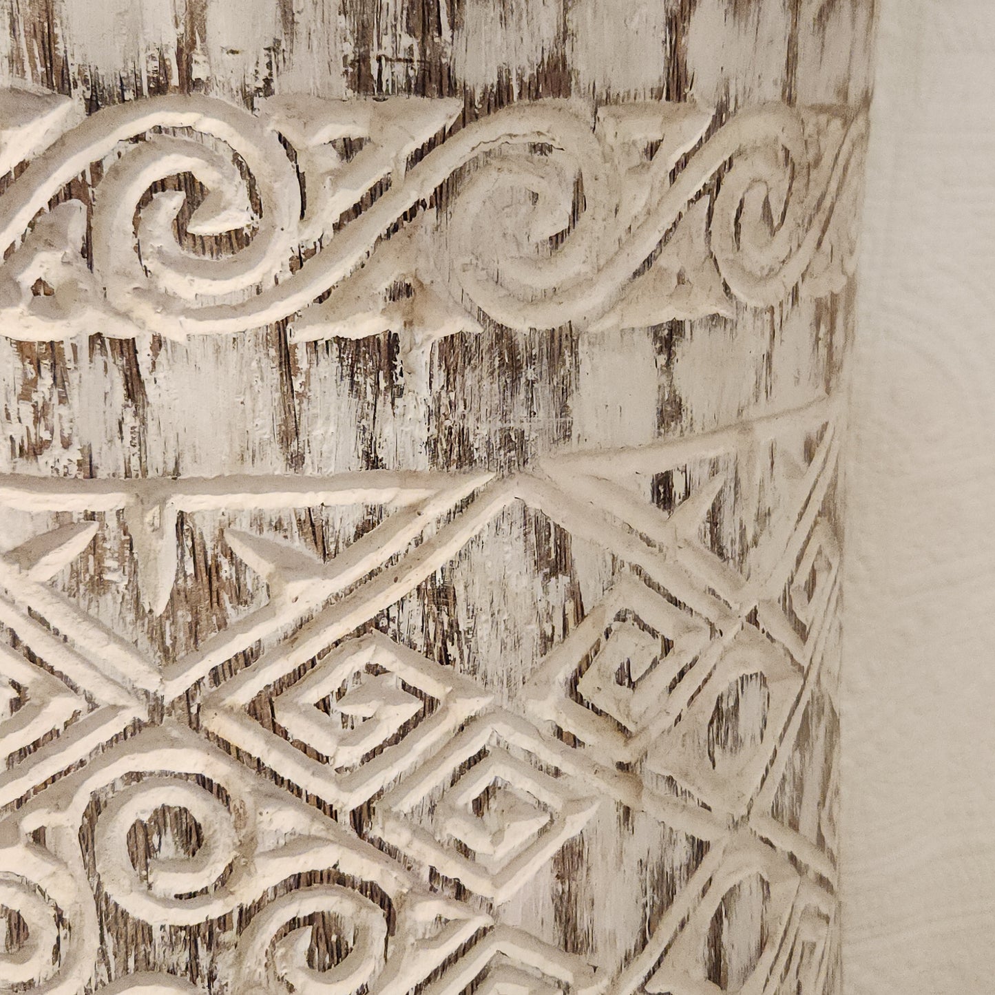 Carved Palm Floor Vase