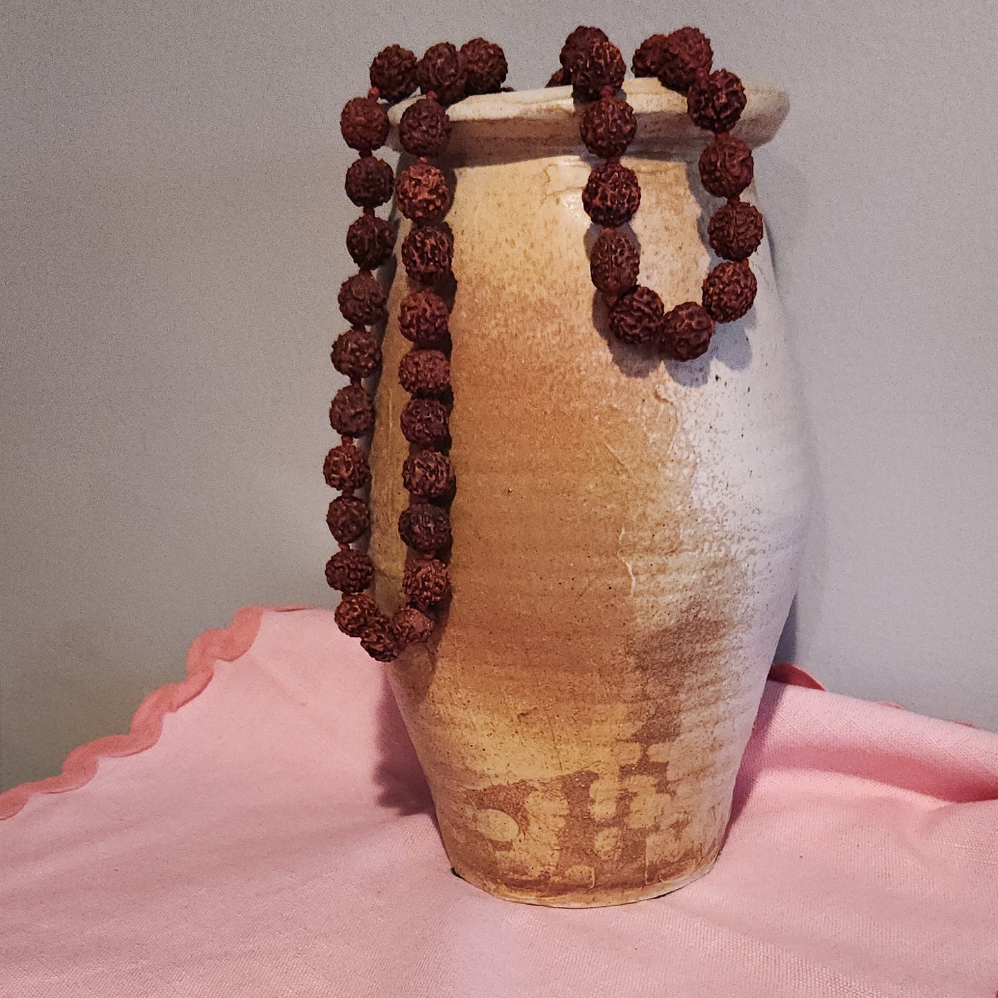 Paddled Stoneware Vase