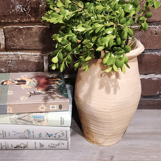 Paddled Stoneware Vase